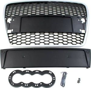 MTuning_F GRILL AUDI A6 C6 RS-STYLE SILVER-BLACK (04-09) 1