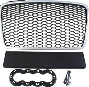 MTuning_F GRILL AUDI A4 B7 RS-STYLE SILVER-BLACK (04-08) 1