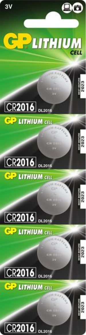 GP Bateria CR2016 90mAh 5 szt. 3