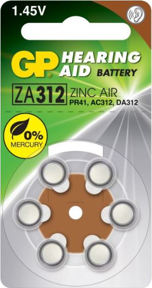 GP Bateria do aparatów słuchowych PR41 160mAh 6 szt. 1