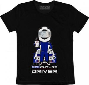 Sparco Koszulka T-shirt dziecięca Future Driver Sparco czarna 104 cm (dzieci) 1
