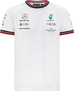Mercedes AMG Petronas F1 Team Koszulka męska Team biała Mercedes AMG F1 2021 XS 1
