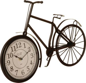 Atmosphera Czarny zegar stołowy vintage w kształcie roweru 4