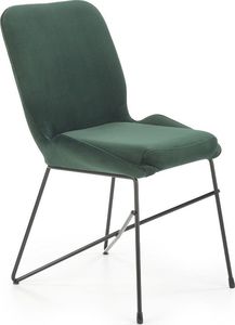 Halmar Krzesło K454 VELVET ciemnozielone 1
