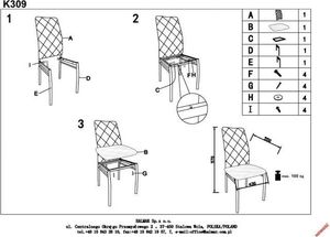 Halmar Krzesło K309 beżowe 4