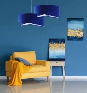 Lampa wisząca BPS KONCEPT Lampa wisząca GEMSTONE niebieska/biała 2