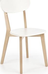 Halmar Krzesło BUGGI białe/buk 1