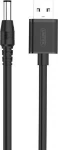 Kabel USB Unitek USB-A - DC 5.5 mm 1.5 m Czarny (Y-C4046BK) 3