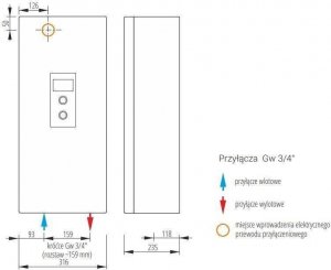 Kospel KOCIOŁ EL. EKCO.L3-12/16/20/24 KW 2