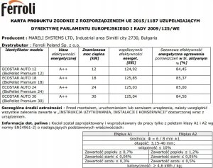Ferroli BIOPELLET PRO18 KOC PELET, PŁASZCZ WOD 31