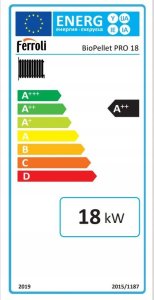 Ferroli BIOPELLET PRO18 KOC PELET, PŁASZCZ WOD 39