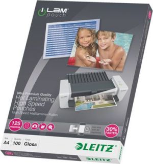 Leitz LEITZ Pouch 125mic A4 100 clear (74300002) 2