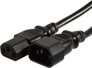 Kabel zasilający InLine IEC C13 - C14 5m czarny (16635) 1