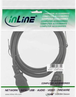 Kabel zasilający InLine USA do IEC C13, 1.8m (16652U) 2