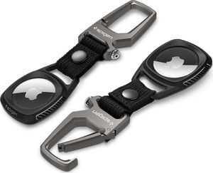 Spigen Silikonowe etui Spigen Rugged Armor Apple AirTag Matte Black 6