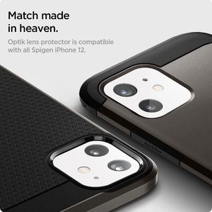 Spigen Szkło hartowane na aparat Spigen Optik Camera Lens Apple iPhone 12 White 15