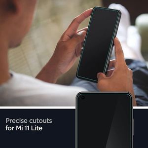 Spigen Szkło hartowane Spigen GLAS.tR Slim Xiaomi Mi 11 Lite LTE/5G [2 PACK] 6