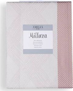 AmeliaHome Bieżnik dekoracyjny MILLUZA, Różowy, Poliester, 30x120 cm 1