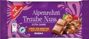 Edeka G&G Czekolada z Orzechami i Rodzynkami 100 g 2