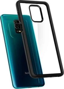 Spigen Etui Spigen Ultra Hybrid do Xiaomi Redmi Note 9S/ Pro/ Max Matte Black + Szkło Alogy FG 5