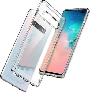 Spigen Etui Spigen Ultra Hybrid Samsung Galaxy S10 Plus Crystal clear + Folia Neo Flex 3