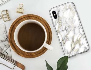 Spigen Etui Spigen Ciel do Apple iPhone XS Max Cecile Glossy Marble + Szkło 8