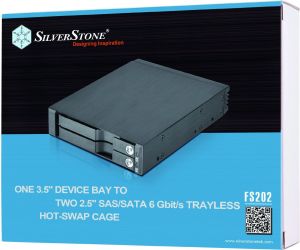 Kieszeń SilverStone 2x 2.5 cala HDD/SSD SATA (SST-FS202B) 4
