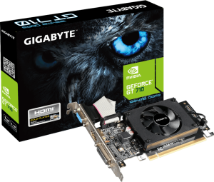 Karta graficzna Gigabyte GeForce GT 710 1GB DDR3 (64 bit) DVI-D, HDMI, D-Sub, BOX (GV-N710D3-1GL) 1