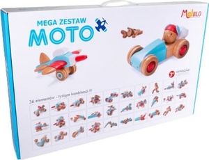 Malblo Klocki drewniane Mega zestaw Moto 1