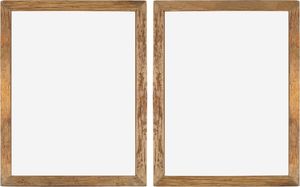 Ramka vidaXL Ramki na zdjęcia, 2 szt., 90x70 cm, drewno z odzysku i szkło 1