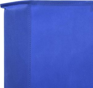 vidaXL Parawan 3-skrzydłowy z tkaniny, 400x80 cm, błękit lazur 4