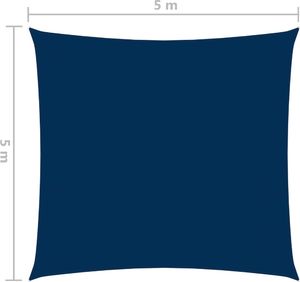 vidaXL Kwadratowy żagiel ogrodowy, tkanina Oxford, 5x5 m, niebieski 6