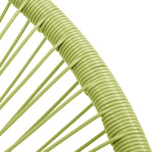 vidaXL Owalne krzesło ogrodowe, polirattan, zielone 6