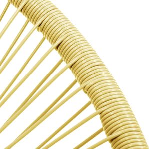 vidaXL Owalne krzesło ogrodowe, polirattan, beżowe 6