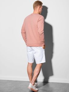 Ombre Bluza męska bez kaptura B1153 - różowa XL 4