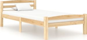 vidaXL Rama łóżka z litego drewna sosnowego, 90 x 200 cm 1