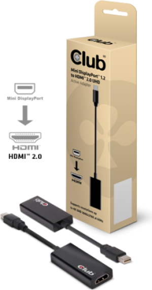 Kabel Club 3D DisplayPort Mini - HDMI 0.15m czarny (CAC-1170) 1
