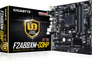Płyta główna Gigabyte GA-F2A88XM-D3HP, A88X, DualDDR3-2133, SATA3, HDMI, DVI, D-Sub, mATX 1