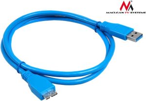 Kabel USB Maclean USB-A - USB-A 0.5 m Niebieski (MCTV-735) 2