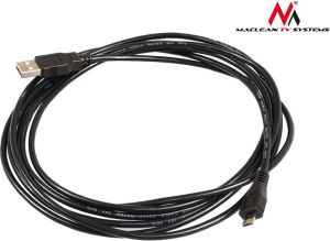 Kabel USB Maclean USB-A - microUSB 3 m Czarny (MCTV-746) 2