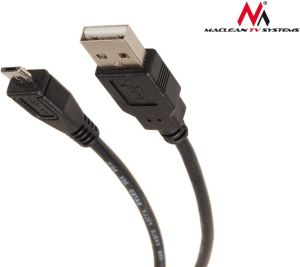 Kabel USB Maclean USB-A - microUSB 3 m Czarny (MCTV-746) 3