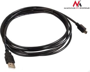 Kabel USB Maclean USB-A - miniUSB 3 m Czarny (MCTV-749) 2