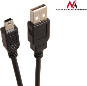 Kabel USB Maclean USB-A - miniUSB 3 m Czarny (MCTV-749) 3