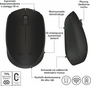Mysz Logitech M171 czarny (910-004424) 8