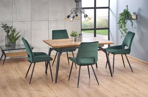 Halmar Krzesło k-404 ciemny zielony tkanina velvet/stal Halmar 3