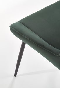Halmar Krzesło k-404 ciemny zielony tkanina velvet/stal Halmar 6