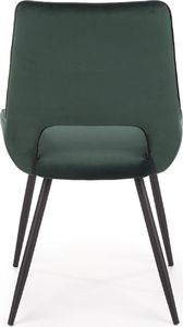 Halmar Krzesło k-404 ciemny zielony tkanina velvet/stal Halmar 10