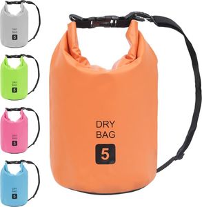 vidaXL Worek wodoszczelny, pomarańczowy, 5 L, PVC 5