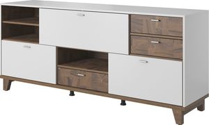 Selsey SELSEY Komoda Bosfor z trzema szufladami 187 cm biała 1