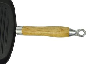 Patelnia vidaXL grillowa Żeliwna 20cm 4